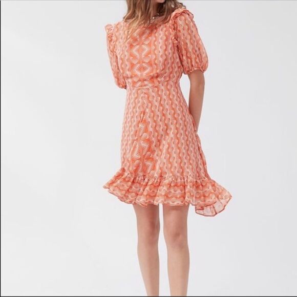 NWT Urban Outfitters Women's Wrighton Ruffle Mini Dress Sundress Small Women's - Picture 1 of 4